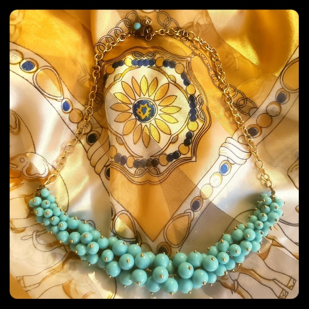 💄Turquoise Beaded Necklace, VTG Style